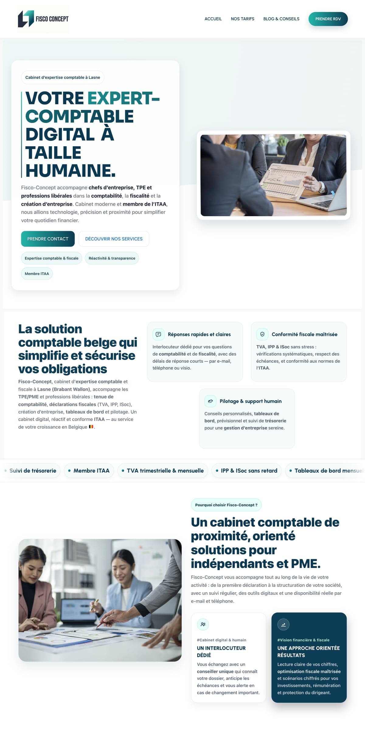 Fisco Concept, capture du site
