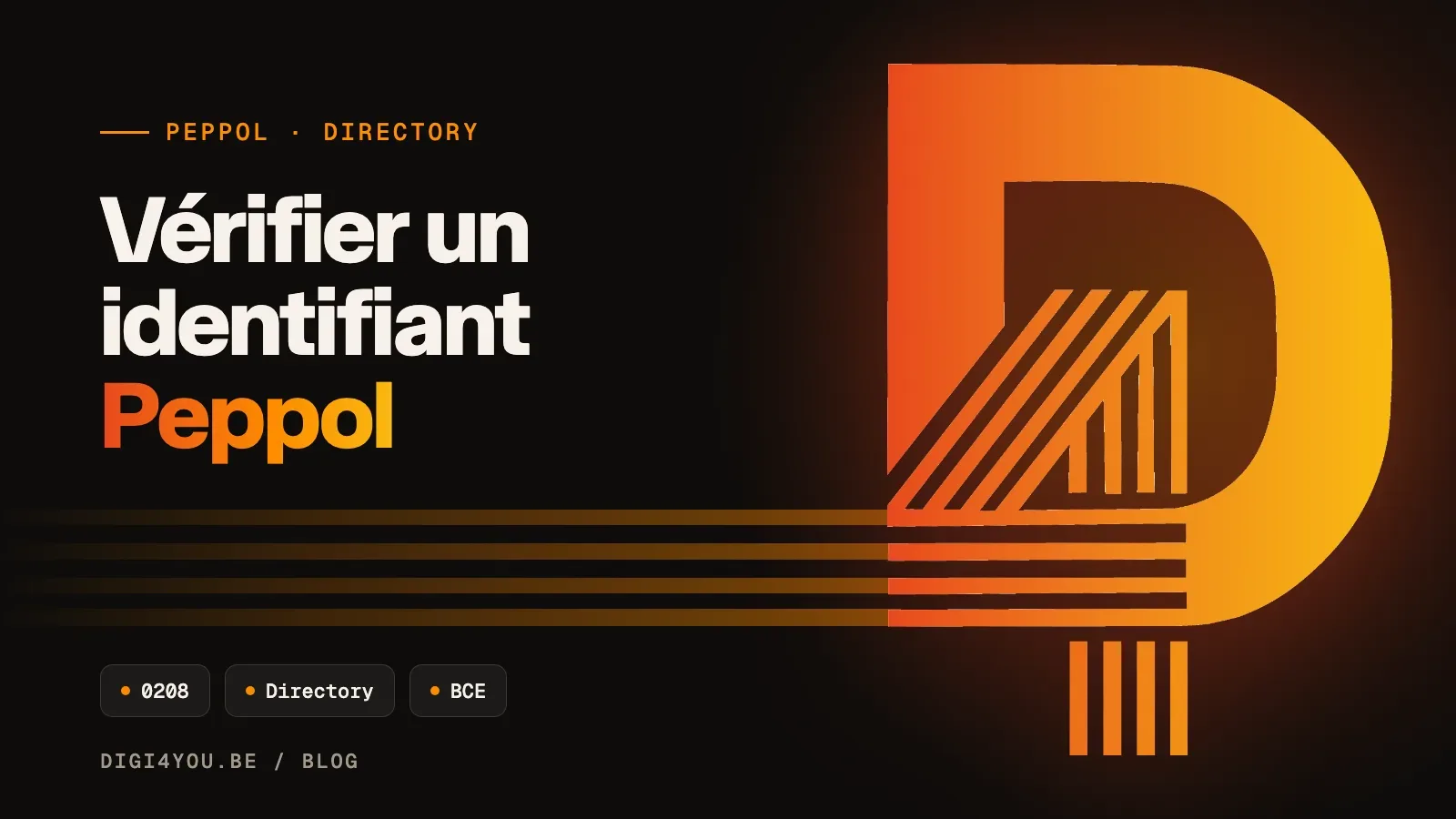 Peppol Directory : vérifier un identifiant Peppol belge